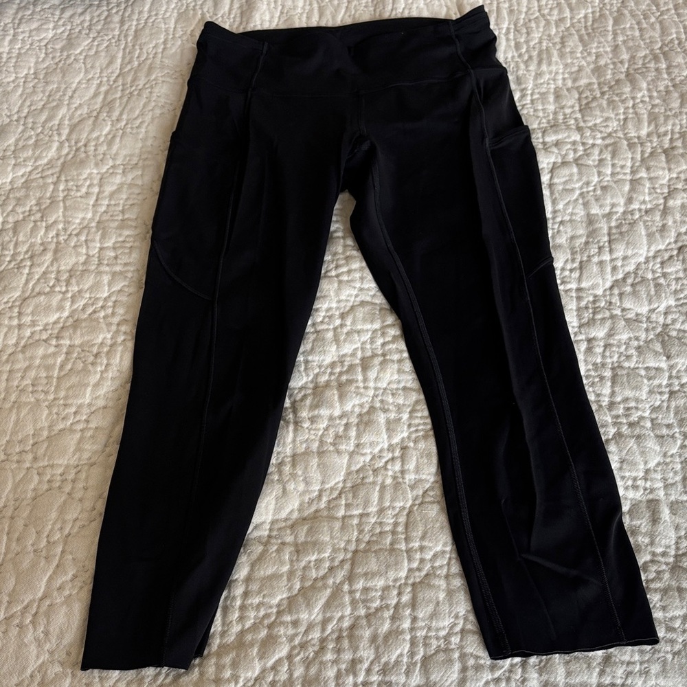 Lululemon black fast and free leggings
